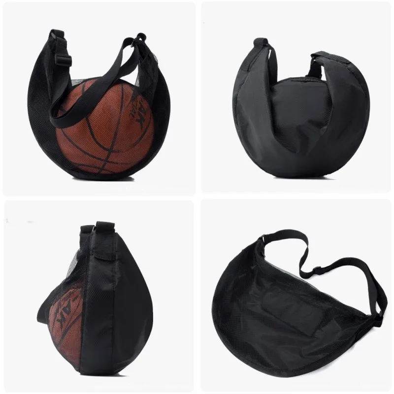 sac à bandoulière en maille portable, sac à dos multifonctionnel pour le rangement de ballons de football, sac de rangement pour ballons de basketball et de volley-ball d'extérieur
