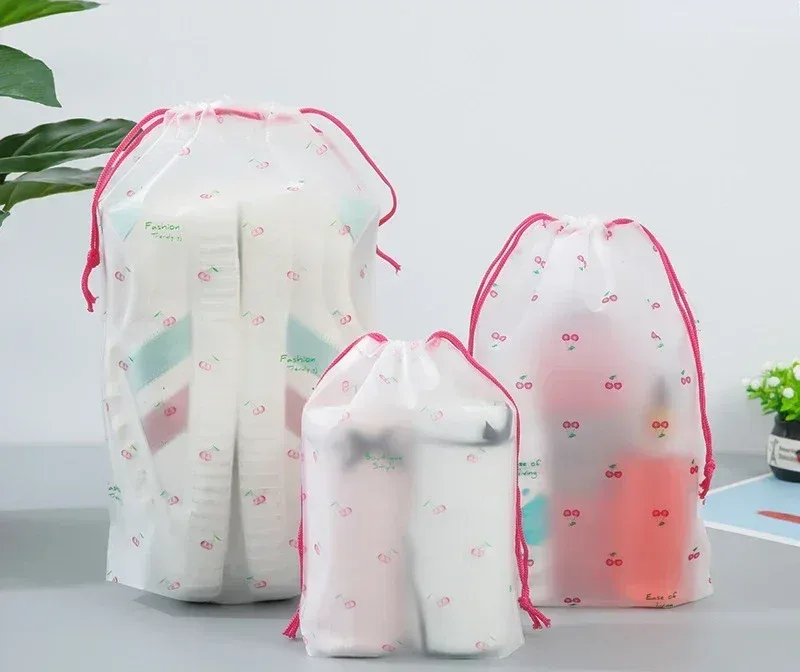 trousse de maquillage de voyage transparente pour femme, trousse de toilette étanche, trousse de maquillage, trousse de rangement, trousse de lavage de beauté, trousse de toilette, dessin animé mignon