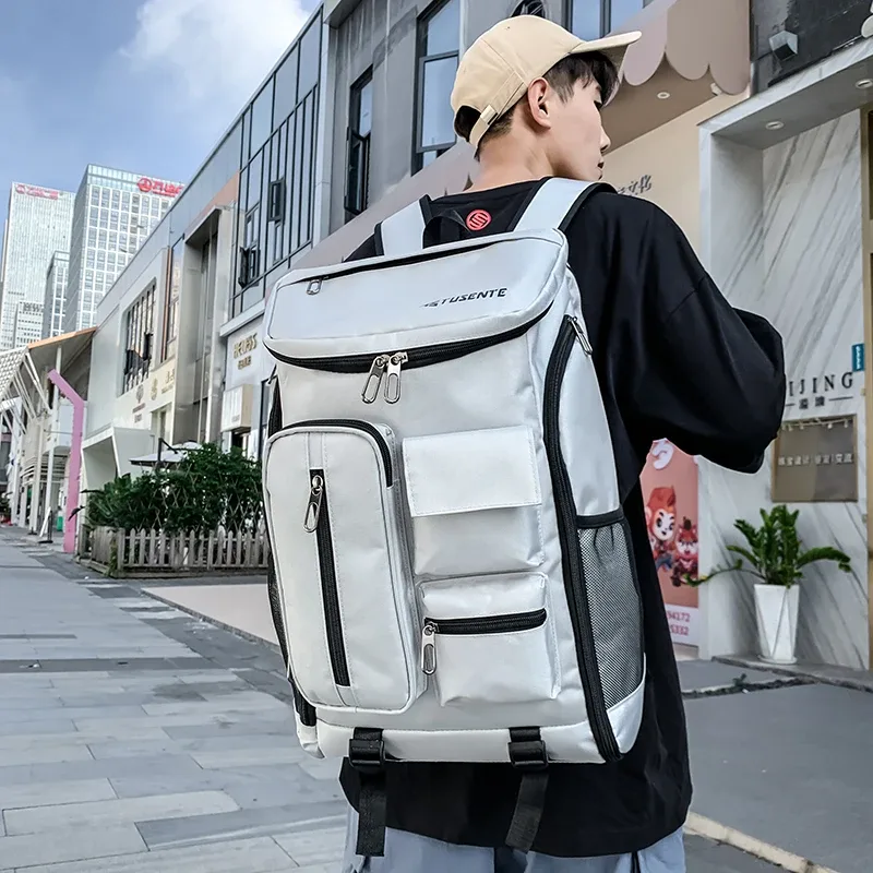 Grand sac de sport étanche pour homme, sac à dos d'extérieur multi-poches, sac à dos fonctionnel, initié au voyage