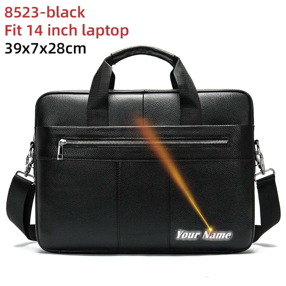westal-sac messager en cuir véritable pour homme, étuis à bombes, sac pour ordinateur portable 14 en effet, sacs d'affaires de bureau pour document, 8572