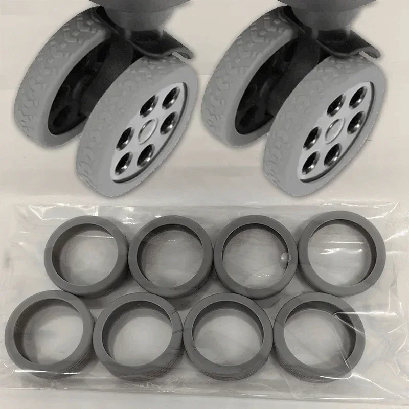 2-24 pièces protège-roues de valise en silicone, couvre-roues anti-bruit pour bagages de voyage, accessoires