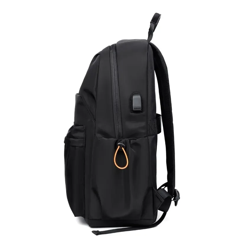 un 14 pouce hommes casual sac à dos multifonctionnel usb de charge ordinateur sac à dos étanche oxford tissu étudiant cartable