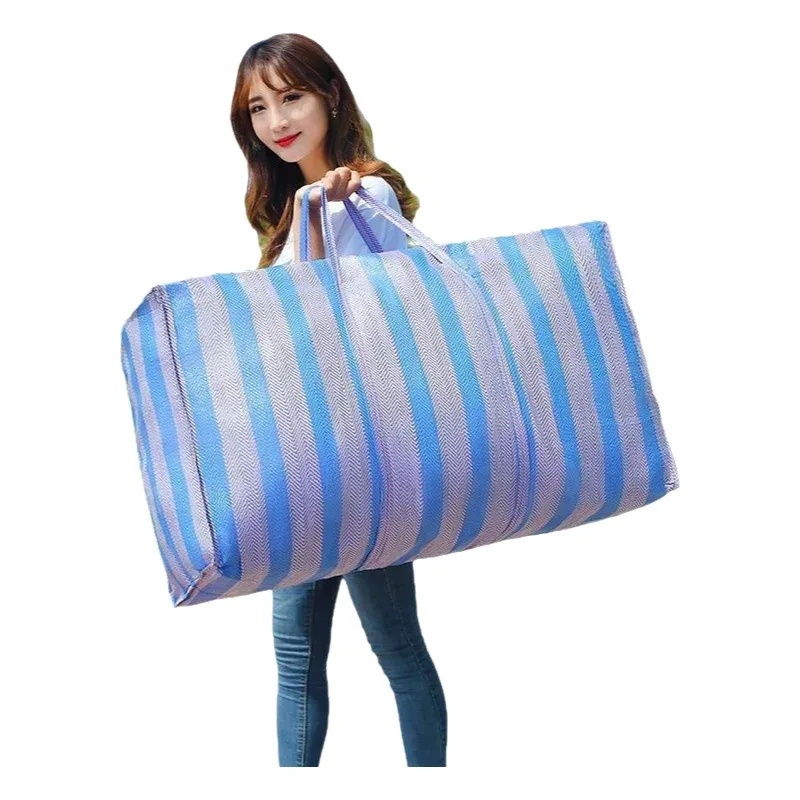 sac de rangement extra large en peau de serpent tressée, épaissi, pour déménagement, vêtements, sous-vêtements, voyage, chambre à coucher, etc.