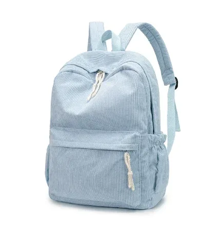 cartable personnalisé 2025 nouvelle mode velours côtelé fermeture éclair lisse nom unique personnalisé grande capacité sac à dos de voyage sac à dos de randonnée