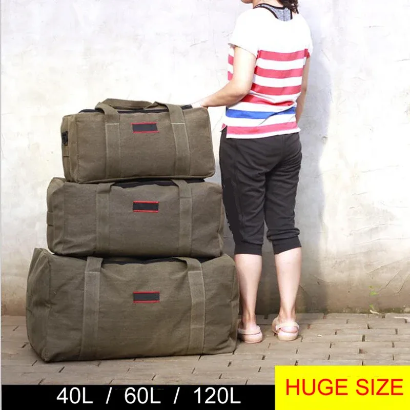 Hommes sacs de voyage grande capacité femmes bagages voyage sacs de sport toile grand voyage fourre-tout sac à main pliable voyage sac Bolsa Feminina