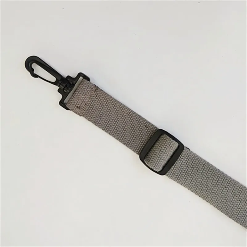 sangle de sac en toile de coton de couleur pure, 3.8cm, sangle de sac, ceinture, crochet en plastique noir réglable, fermoir, accessoires de sac à bandoulière, bricolage