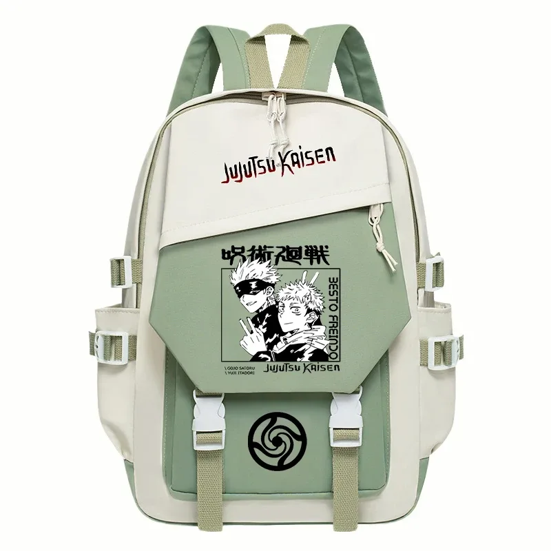 sacs d'école anime jujutsu kaisen pour filles, sac à dos de grande capacité, imprimé gojo satoru, sac à dos pour étudiants, sac pour ordinateur, mochila
