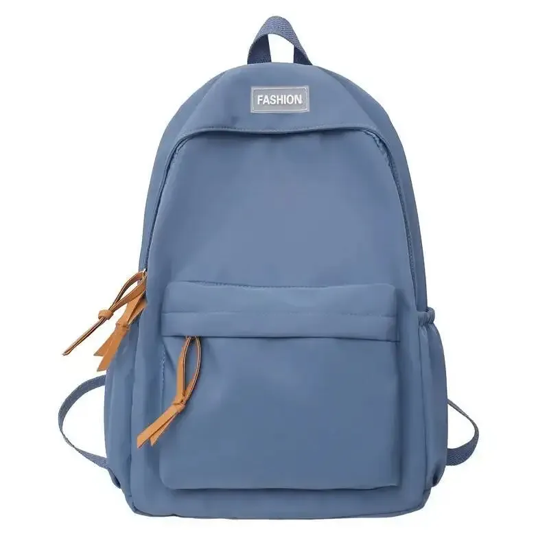 sac à dos simple de couleur unie, nouvelle mode, version coréenne, style ins pour collégiens et lycéens, 2025