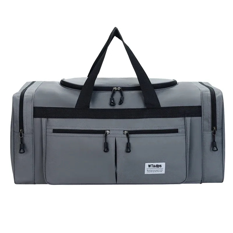 sac de voyage portable grande capacité, sac à main étanche en nylon, sac à bandoulière décontracté pour l'extérieur, logo personnalisé avec nom imprimé