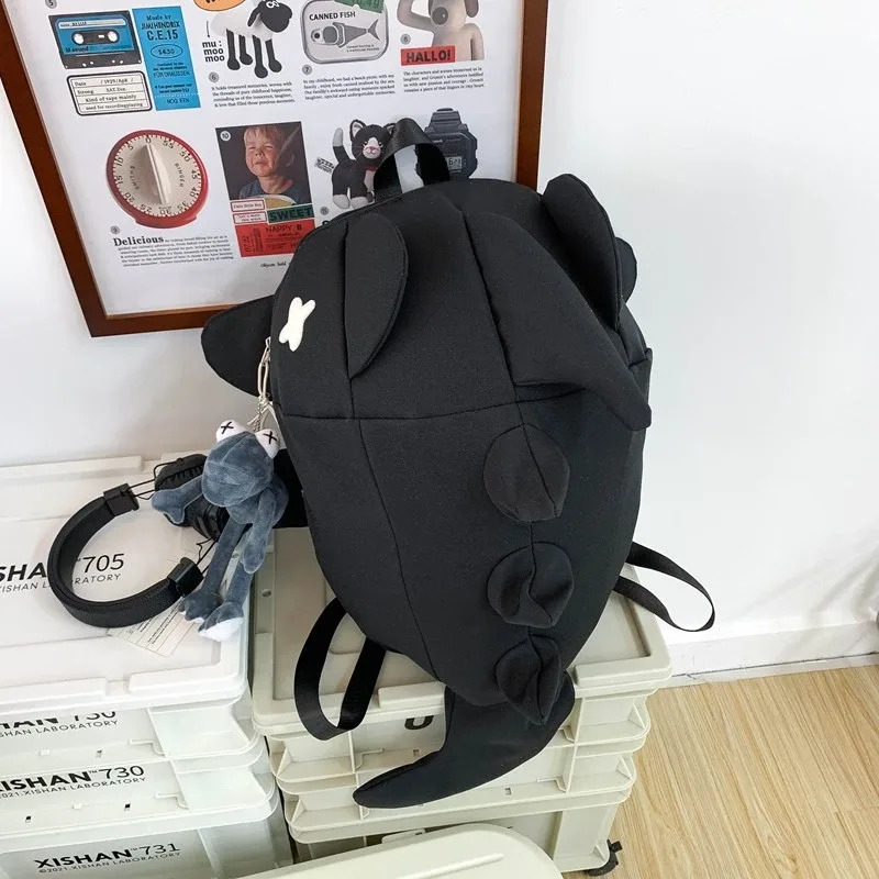 sacs à dos design baleine 3d sac à dos décontracté avec pointes adulte mignon dragon sac à dos dinosaure lézard imperméable filles cadeau d'anniversaire