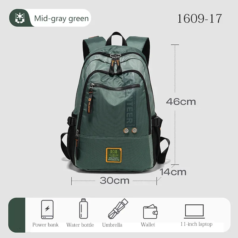 volunteer sac à dos de voyage pour hommes randonnée en plein air escalade camping sac à dos étanche de grande capacité sac à dos pour hommes 1609-08