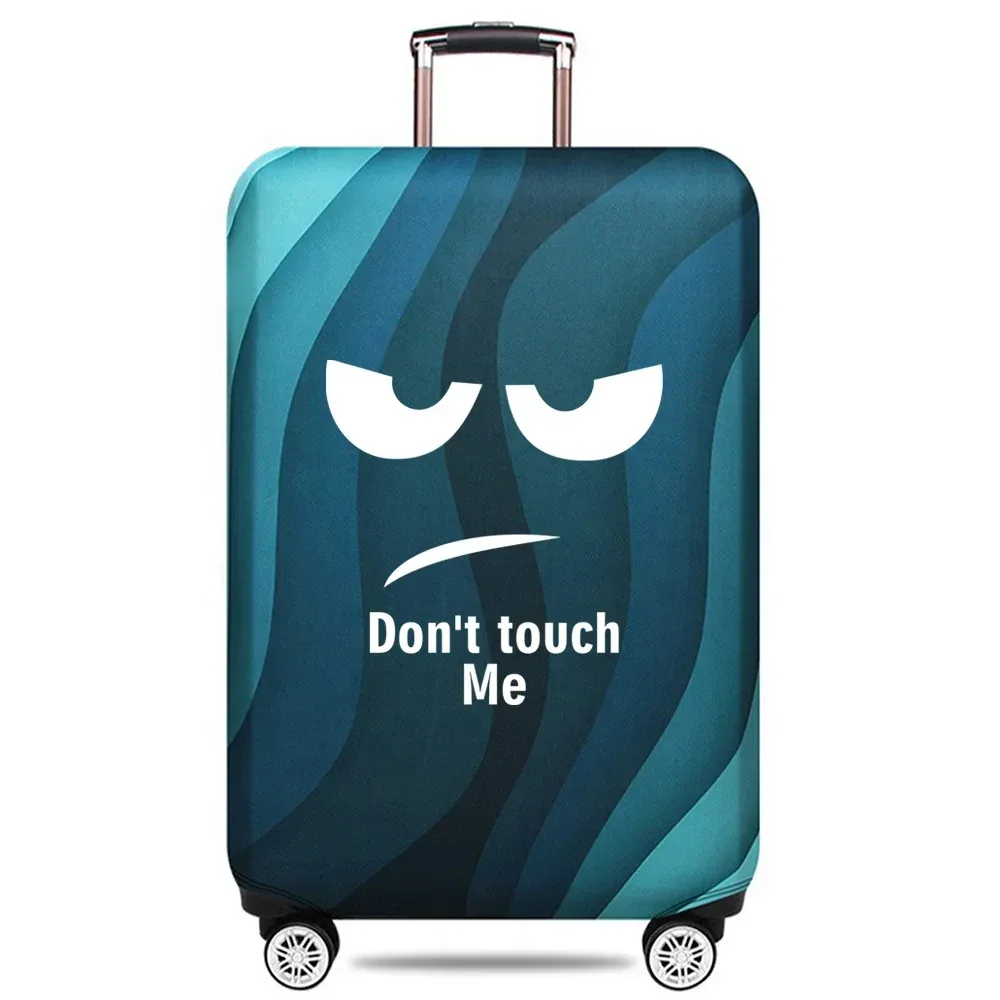 housse de protection pour bagages imprimé don't touch me, pour valise de 18 à 32 pouces, housse en tissu extensible, housse de chariot, accessoires de voyage