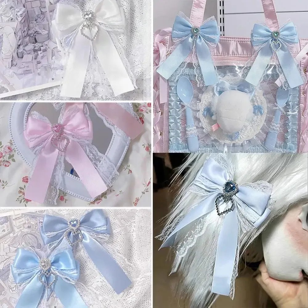 double couche arc pendentif ruban polyvalent anime itabag bricolage pendentif sac lolita itabag bijoux sac à dos décoration sac accessoires