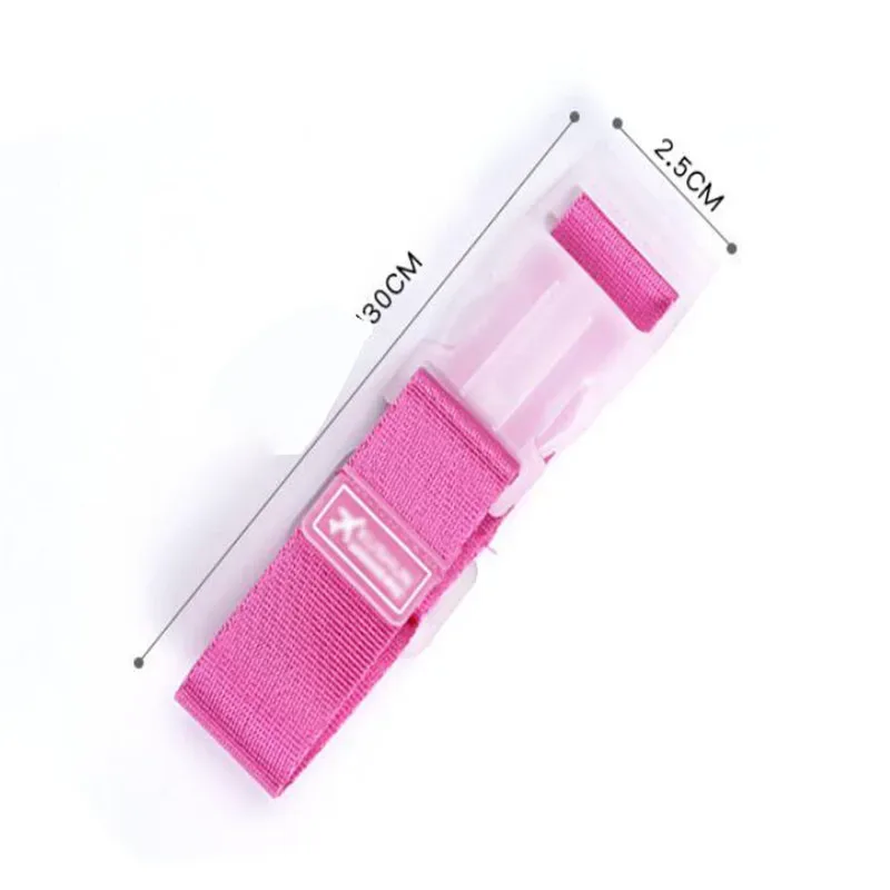 2 sangles de bagage réglables colorées en nylon, ceinture de sécurité pour bagages, boucle à bouton, accessoire de voyage pour valise d'avion