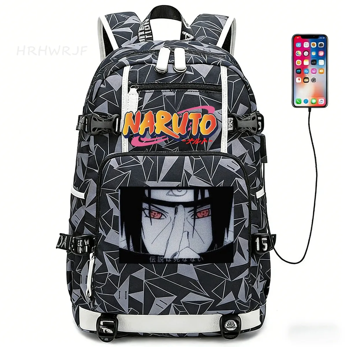 sac à dos uzumaki naruto uchiha sasuke, sac à dos d'école orthopédique camouflage, sac à dos imperméable pour lycée, mochila infantil