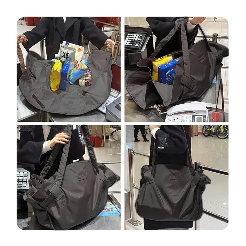sac de voyage pliable grande capacité, imperméable, durable et léger, sac fourre-tout, sac de sport, tapis de pique-nique pour le camping et les pique-niques quotidiens