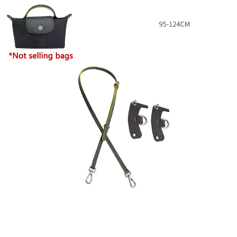 sangle d'épaule en cuir véritable adaptée au sac longchamp mini le pliage, accessoires de sangle de sac bandoulière sans perforation