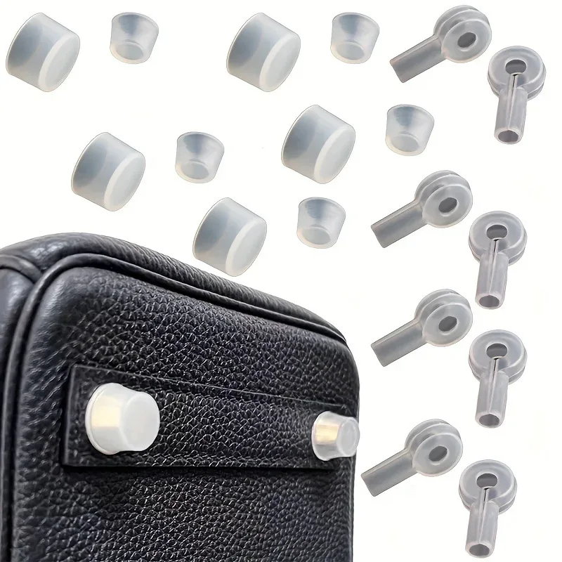 20 pièces/50pcs sac bas pied clou serrure siège housse de protection anti-dérapant résistant à l'usure portefeuille sac à main bas couverture en silicone