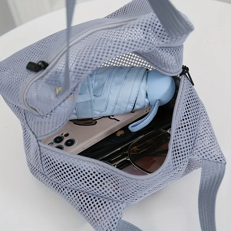 sac à main en nylon robuste, grand sac fourre-tout avec fermeture éclair, sac spacieux pour le travail, les voyages et l'usage quotidien pour les mamans et les professionnelles, 4 couleurs