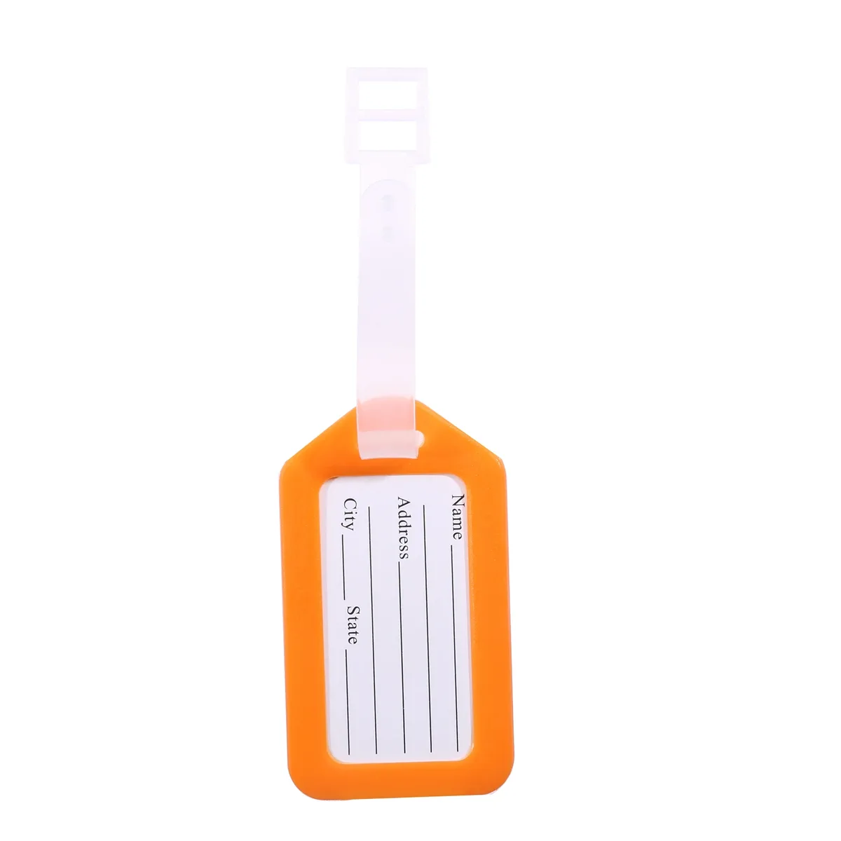 1-10 pièces étiquette de bagage embarquement expédition étiquettes de bagages en plastique accessoire de voyage femmes hommes valise id adresse nom titulaire sac étiquette