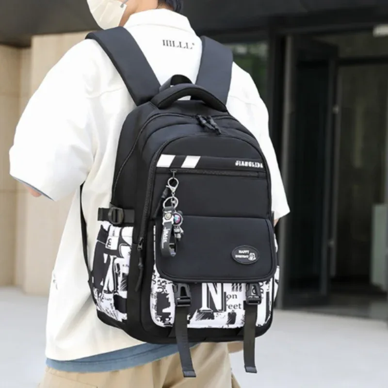 sac à dos de voyage léger grande capacité pour enfants, adolescents et collégiens, noir
