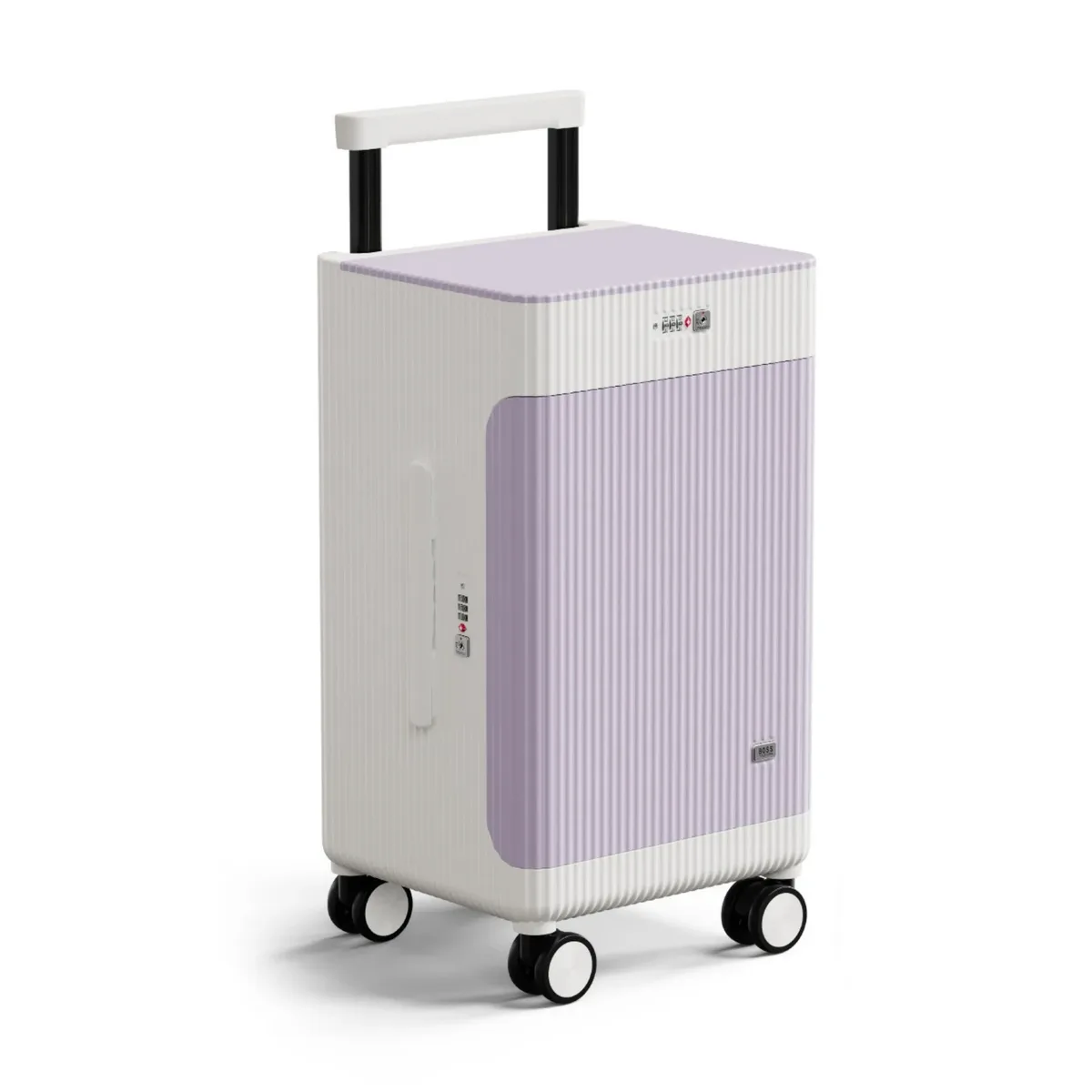 nouvelle valise à ouverture latérale, modèle ouvert, portable, pour voyages d'affaires, avec poignée large, 20 pouces - bagage à main (sans encombrement en soute)