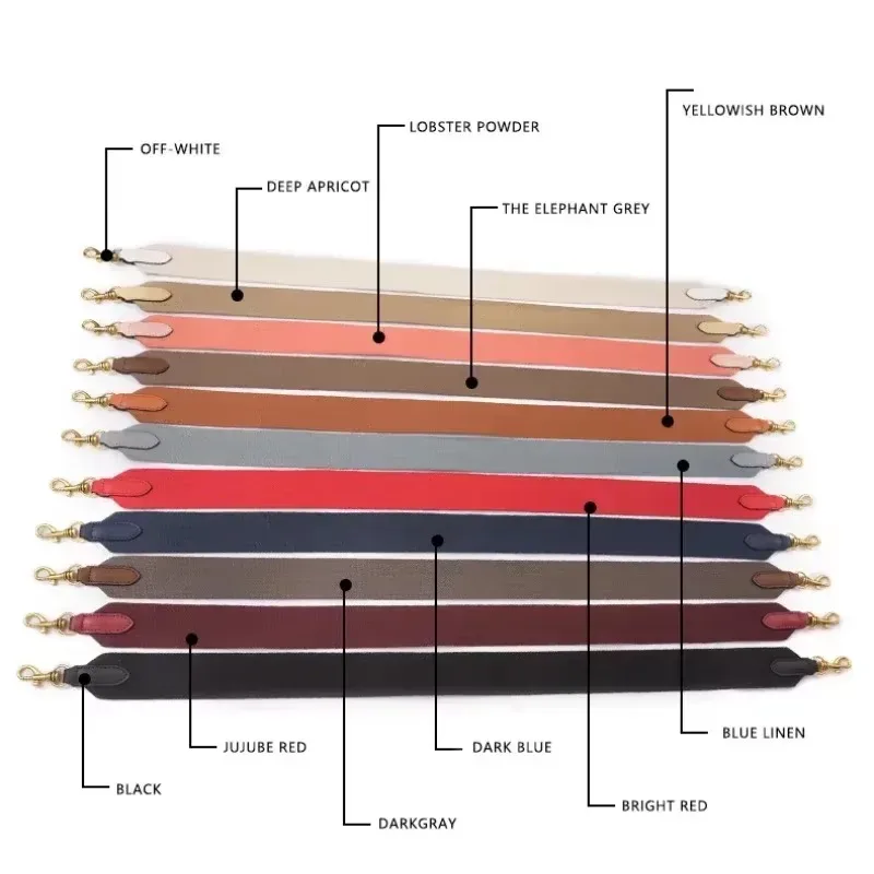 5cm/6.3cm de large sac en polyester sac à bandoulière sangle sac à main large ceinture pour sac à bandoulière concepteur ceinture sangle de remplacement 100cm