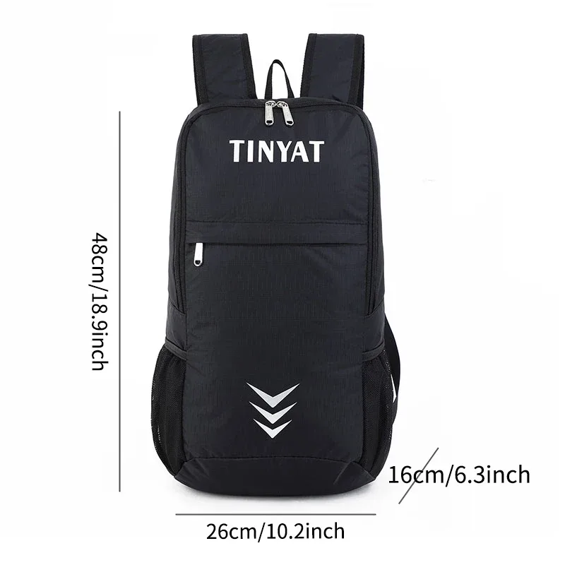 tinyat-sac à dos de sport léger 21l pour hommes, sac de sport pliable de grande capacité, sac à dos masculin polyvalent pour les voyages et l'extérieur