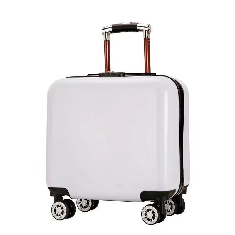 valise de chariot d'étudiant étanche de 18 pouces avec serrure à combinaison valise pour enfants avec bagage de voyage d'embarquement de roue universelle