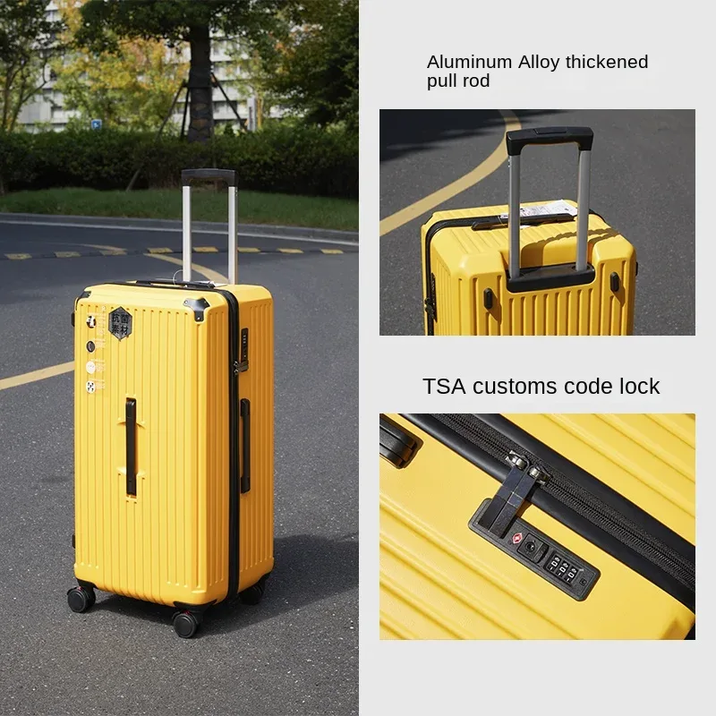 valise de voyage surdimensionnée de 28/30/36/50 pouces avec cinq roues tournantes, boîtier embarqué de 20 pouces, bagages à roulettes de grande capacité pour pc