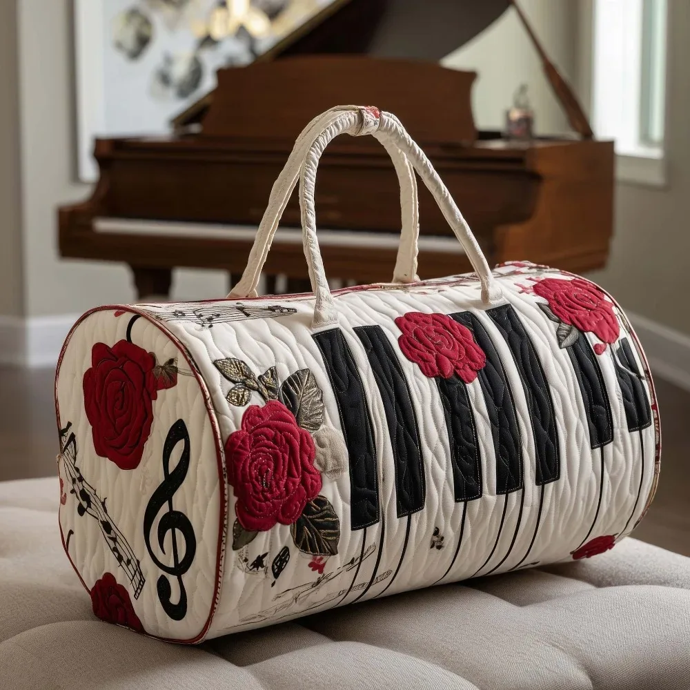 sac de sport matelassé pliable de haute qualité, imprimé floral, sac de voyage souple grande capacité, grand sac de camping 3d