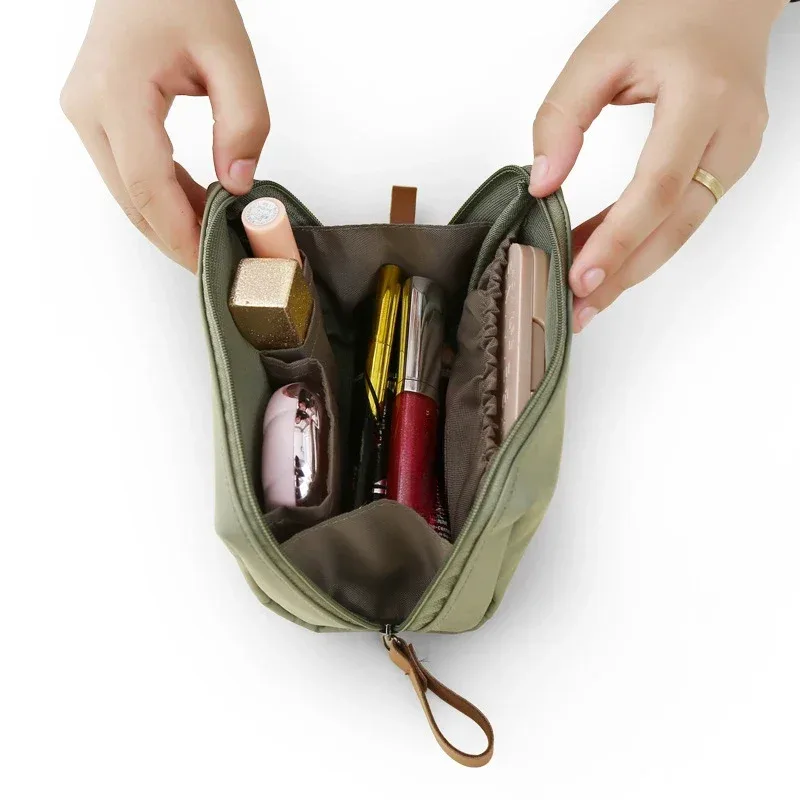 trousse de toilette étanche pour femme, trousse de maquillage, trousse cosmétique, document solide, poudres, style coréen, nouveau