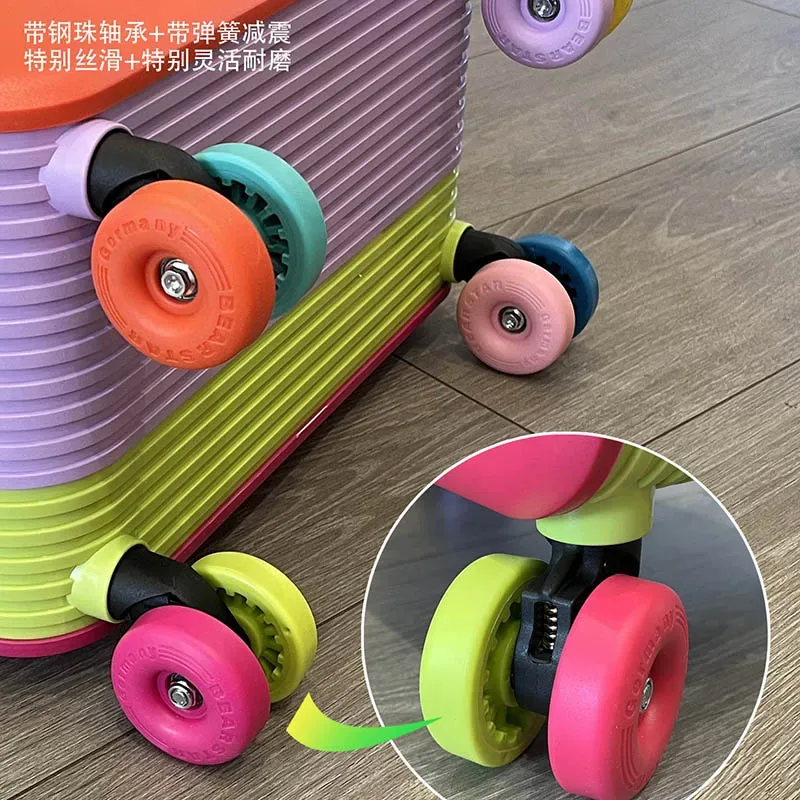 klqdzms valise 20/24 pièces, grande capacité, valise à roulettes, valise de cabine pour femmes, valise à code pour hommes avec roulettes, bagage à roulettes