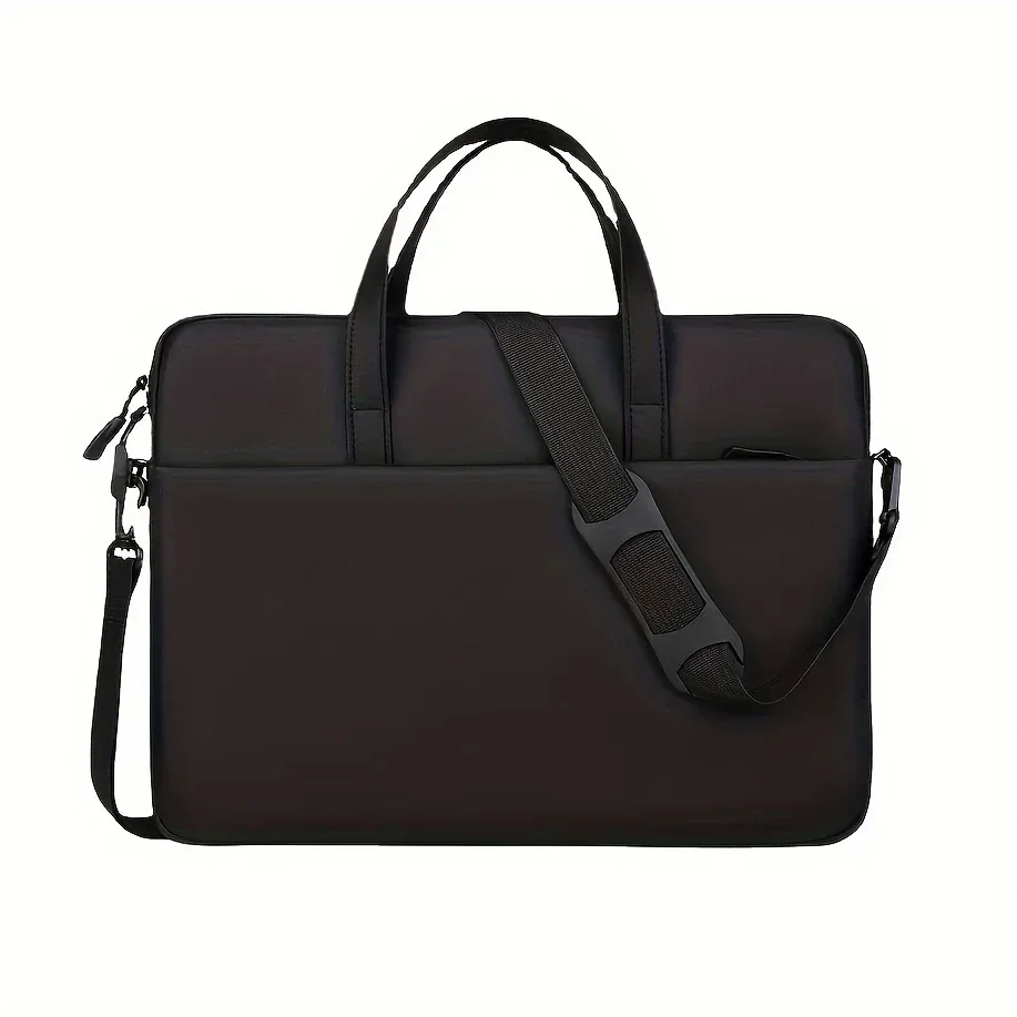 sac pour ordinateur portable uni, léger et portable, pochette de voyage professionnelle pour ordinateur portable, sacoche de bureau à bandoulière zippée