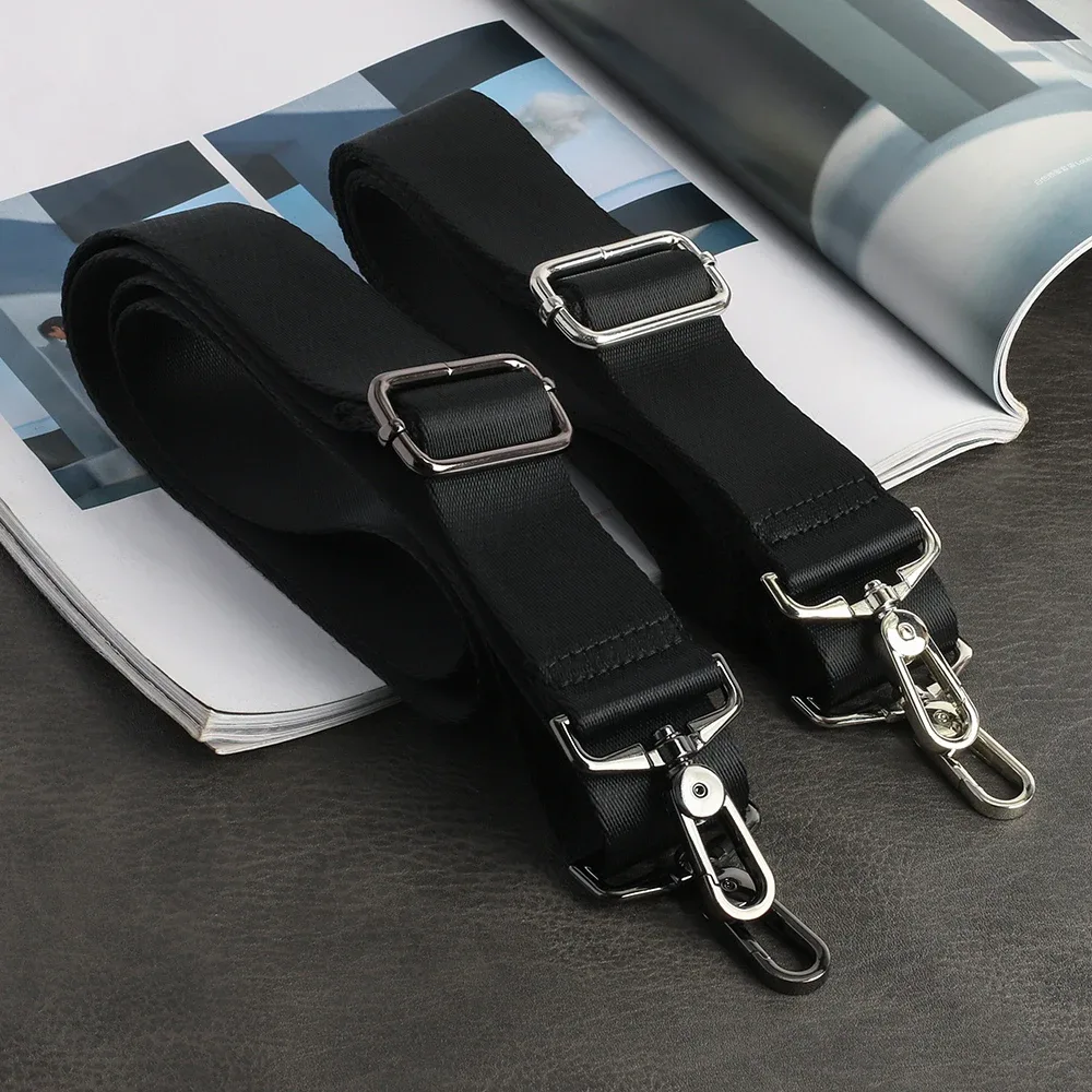 Sangle de sac à bandoulière en Nylon pour porte-documents pour hommes, sangle de remplacement réglable, accessoires de sac noir pour femmes