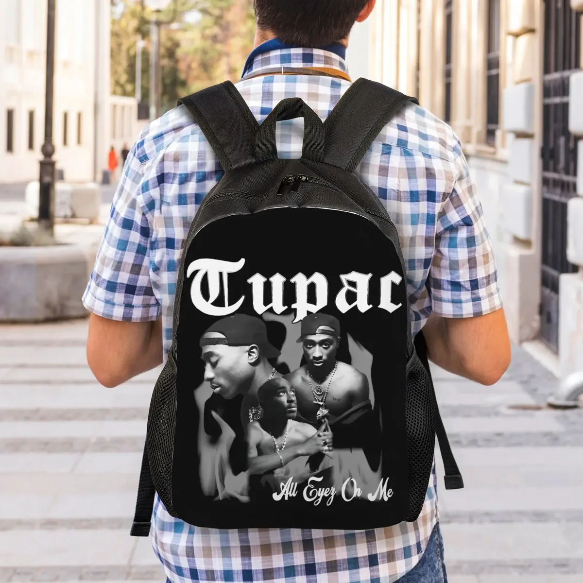 sac à dos populaire du rappeur 2pac pour hommes et femmes, sac à dos cool pour le lycée, la randonnée, les voyages, sac à dos en toile tupac pour l'université, cadeau