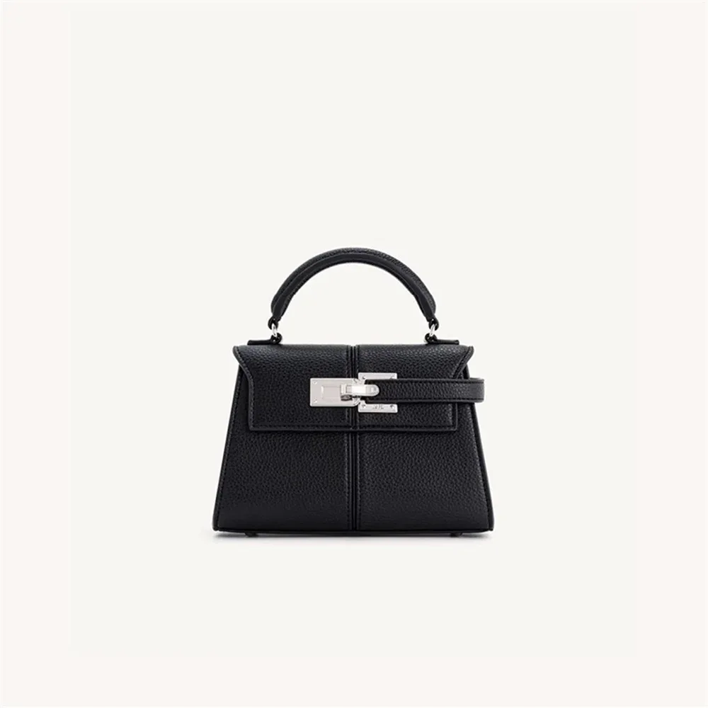 Sac à main trapézoïdal en cuir pour femme JWPEI - Sac bandoulière haut de gamme et polyvalent, sac à main tendance et original, sac de transport quotidien