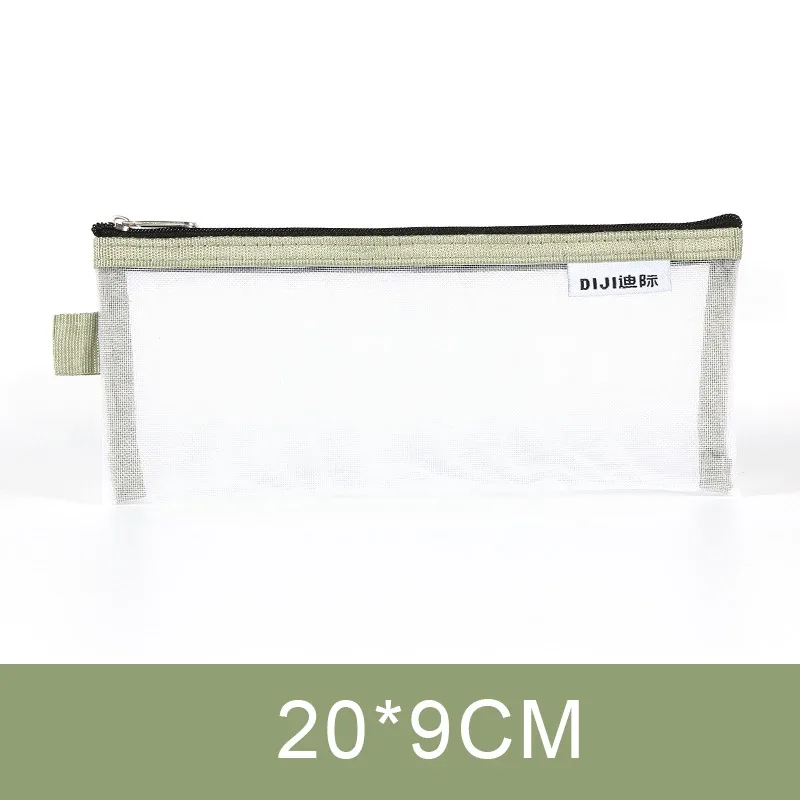 trousse de maquillage, sac à main d'école, étuis à crayons pour bureau, grande et petite trousse de toilette transparente en nylon pour étudiants