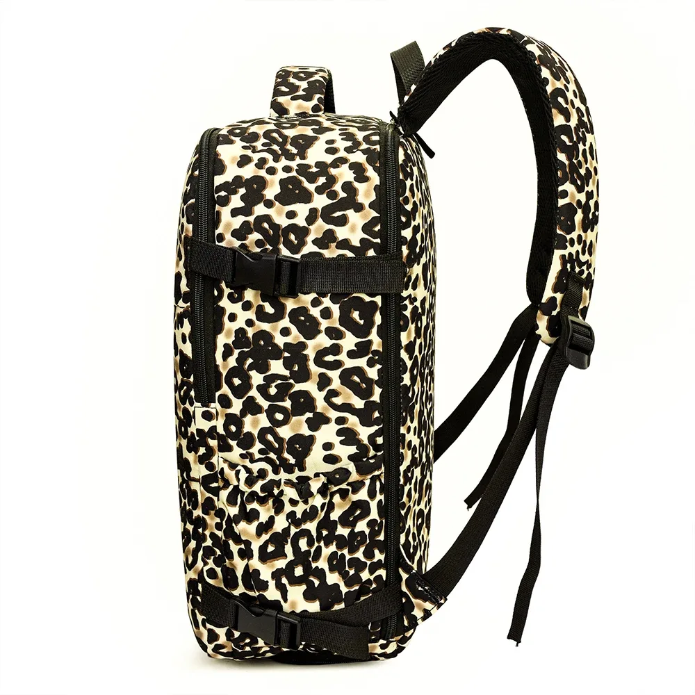 nouveau sac à dos imprimé léopard de grande capacité, sac à dos de voyage léger, valeur esthétique élevée, sac d'ordinateur de déplacement