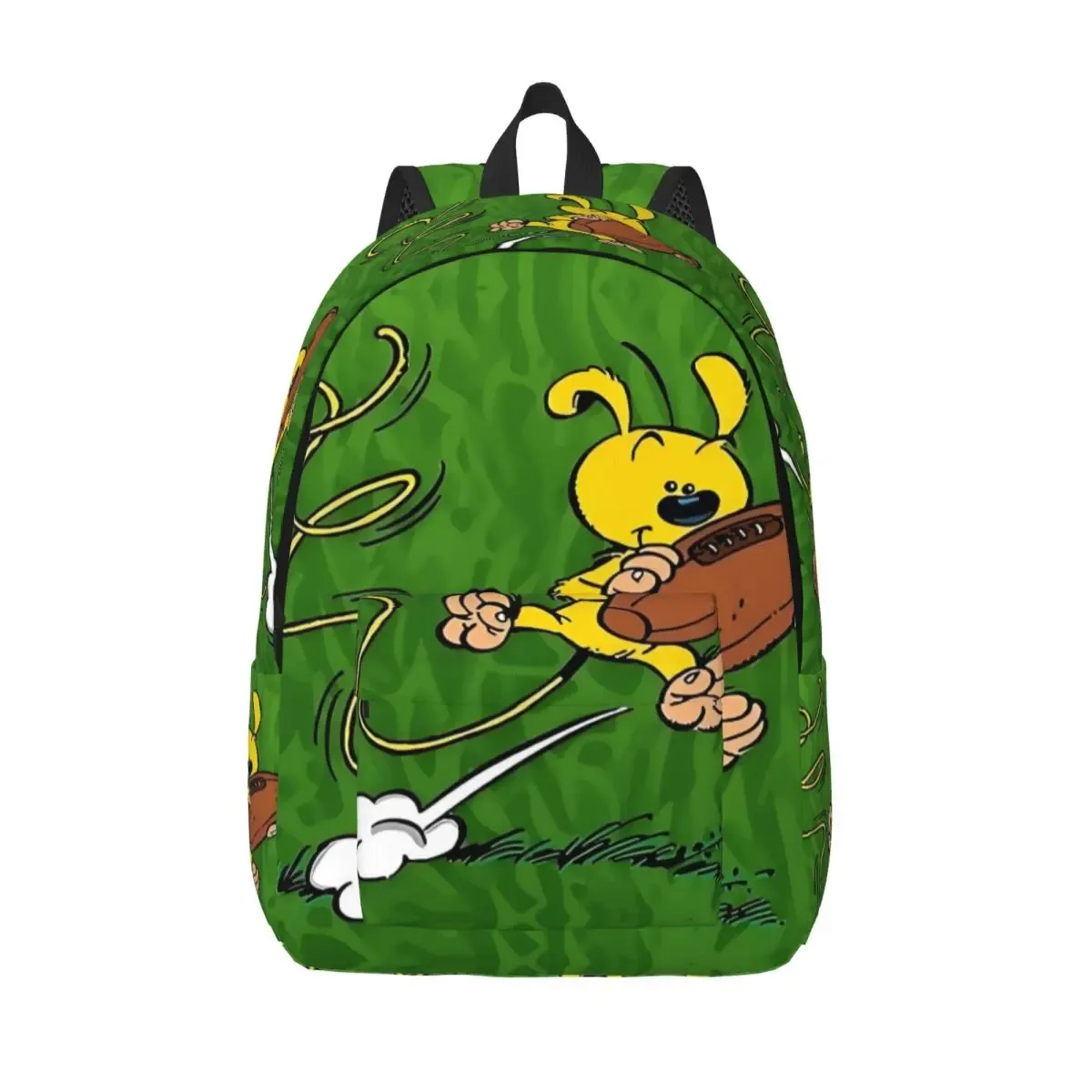 sac à dos en toile de bain familial marsupilami personnalisé pour femmes et hommes, sac à livres décontracté pour l'école et l'université, sacs de personnages de dessins animés
