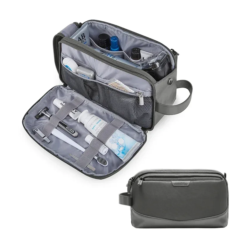 trousse de toilette pour hommes bagsmart grand organisateur de toilette kit dopp trousse de maquillage sacs à cosmétiques imperméables nécessaire de voyage pour hommes