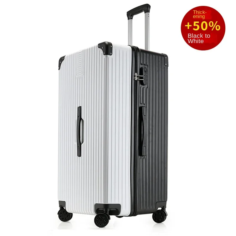 ko-ku valise surdimensionnée 40/50/60 ''cadre en aluminium abs + pc boîtier de chariot épaissi bagage de grande capacité 20 valise à main