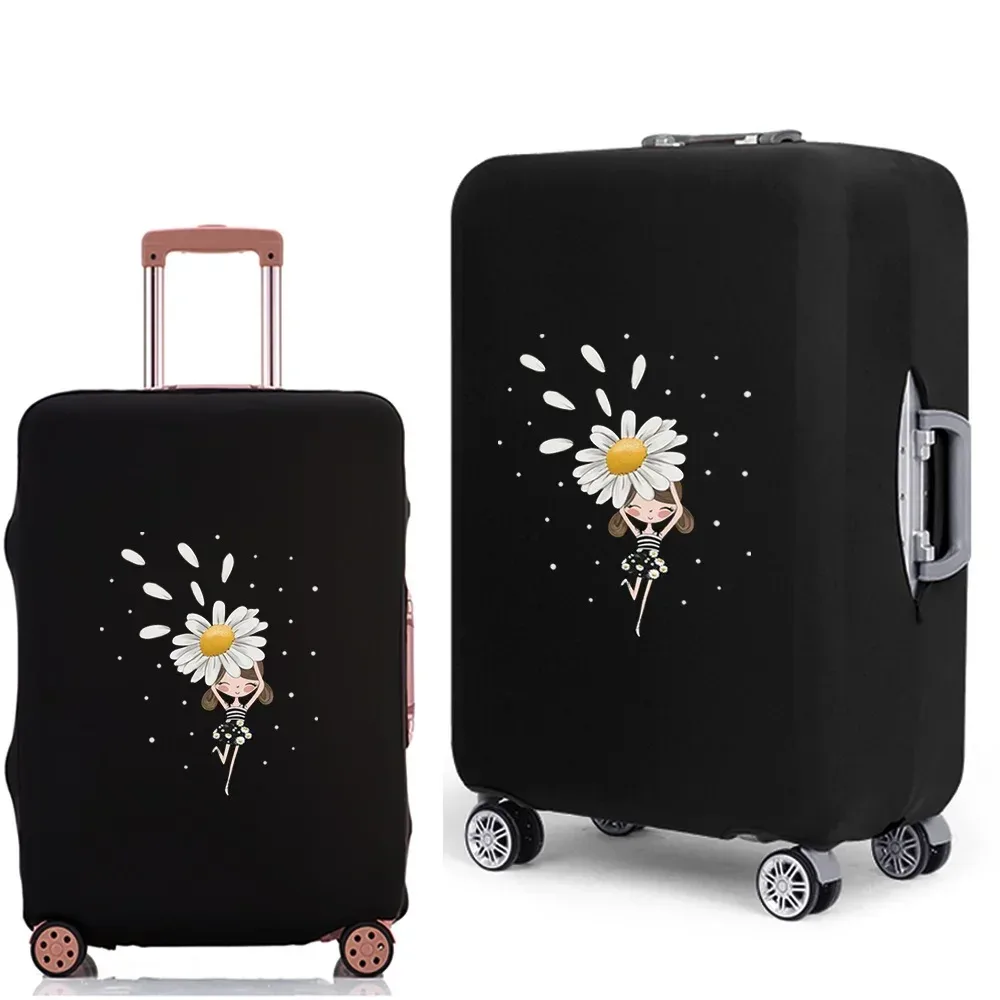 housse de protection pour valise à bagages, épaisse, élastique, anti-poussière, pour valise de 18 à 28 pouces, série daisy, accessoires de voyage