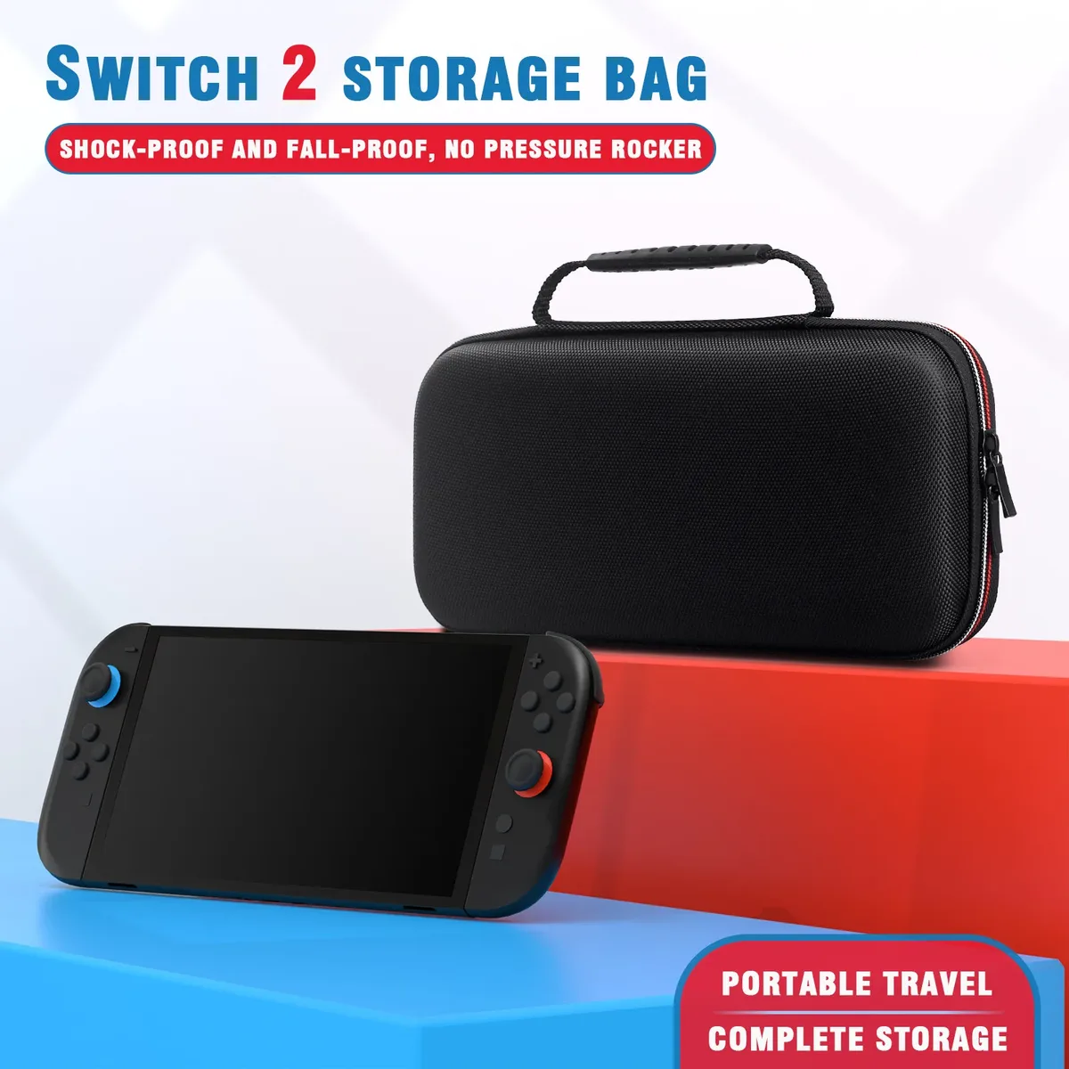 pour switch 2 console de jeu mallette de rangement ns2 boîte de rangement portable coque rigide ns 2 sac de console de jeu