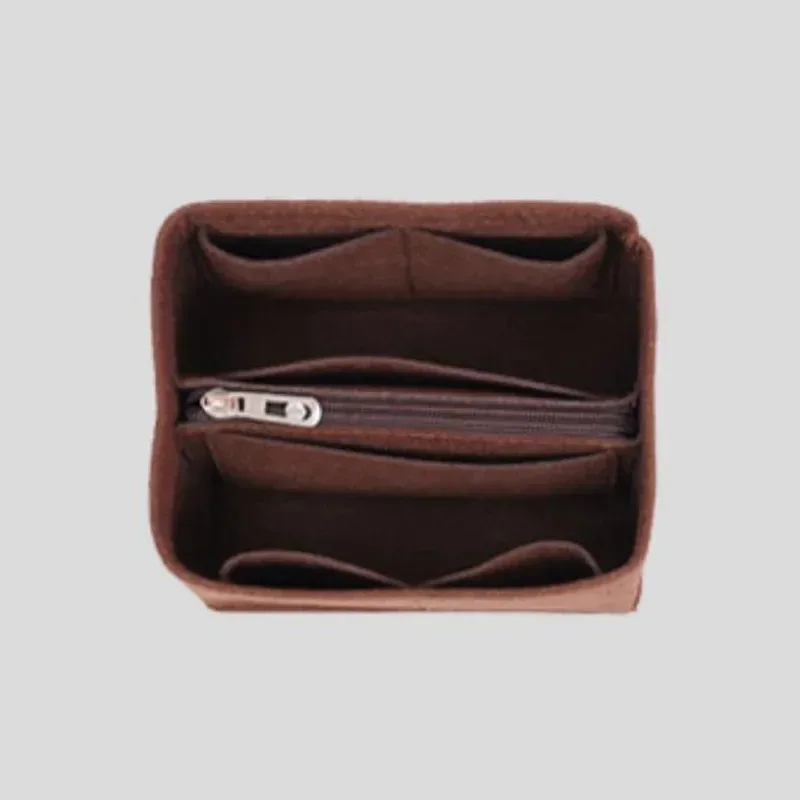 sac à cosmétiques de voyage portable, doublure intérieure en feutre, sac à main pour dames, pochette de rangement, organisateur de maquillage, accessoires de rangement à la mode