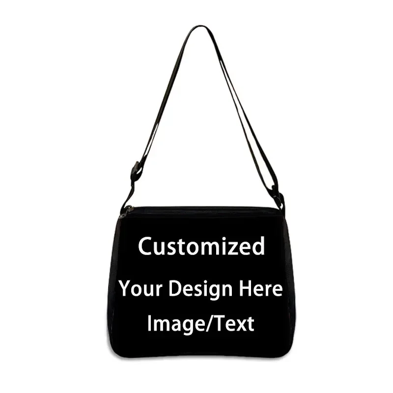 bricolage personnaliser votre conception l'image de la photo texte sac à bandoulière femmes sac à provisions dames sac à main sac de messager portefeuille support pour téléphone