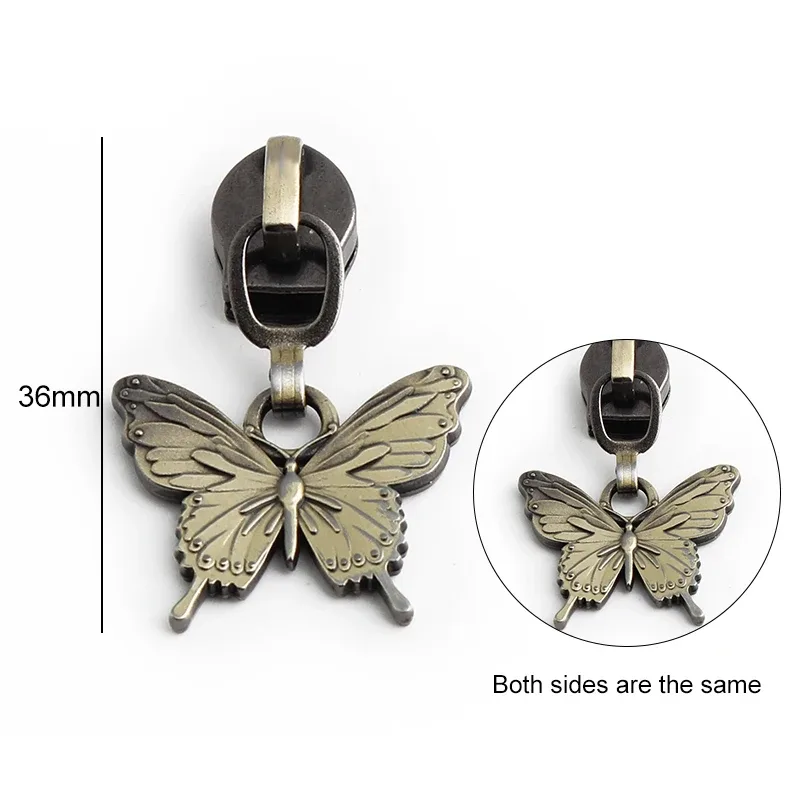 5/10/20 pièces en forme d'abeille 5 #   têtes de fermeture éclair pour fermetures éclair en nylon, tirettes de fermeture éclair pour sacs, vêtements, bagages, kit de réparation, accessoires de couture diy