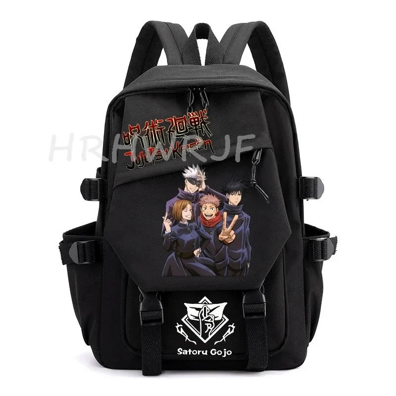 sac à dos anime jujutsu kaisen gojo satoru, grande capacité, pour ordinateur portable, école, voyage, pour femmes et hommes, mochilas décontractées