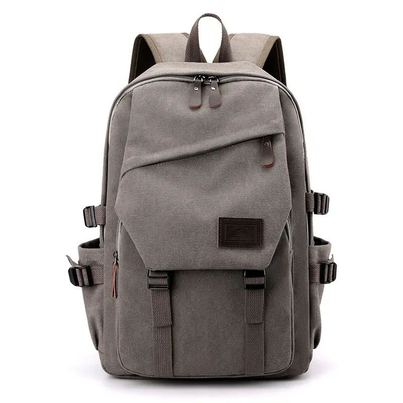 nouveaux hommes de haute qualité sac à dos hommes grande capacité voyage en plein air sac à dos style rétro toile quotidien sac à dos décontracté cartable
