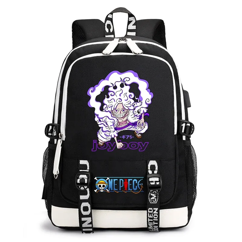 sac à dos d'étudiant imprimé one piece luffy, sac à dos décontracté pour garçons et filles, sac d'école léger, sac à dos de voyage